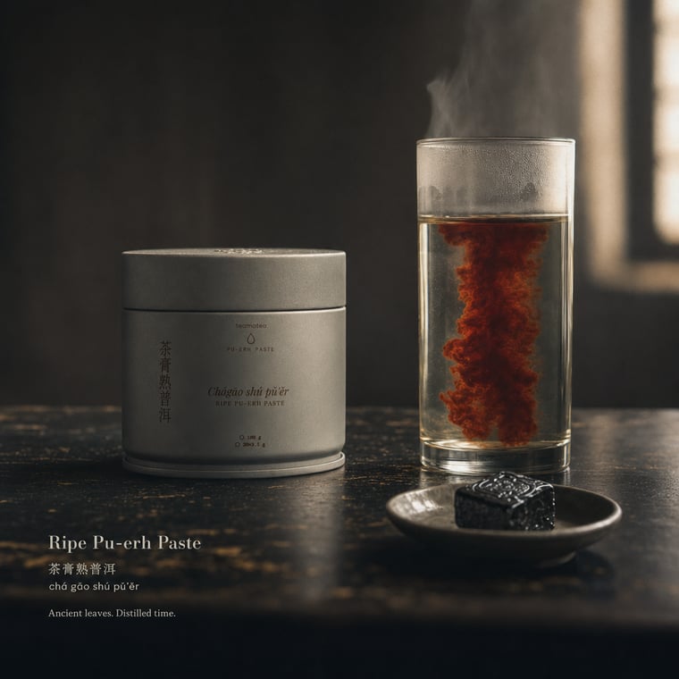 The design — Ripe Pu-erh Paste