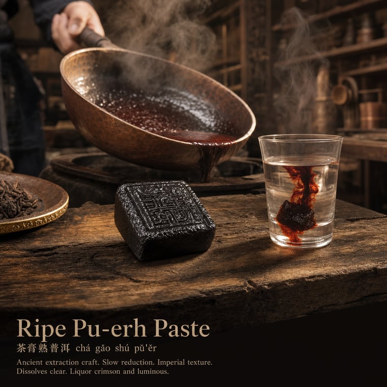 The design — Ripe Pu-erh Paste