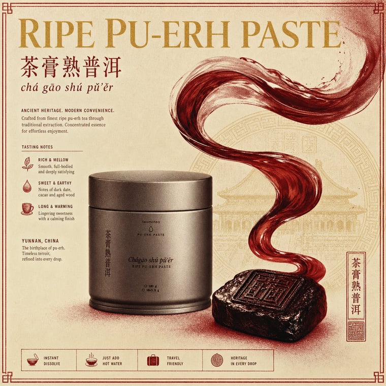 The design — Ripe Pu-erh Paste