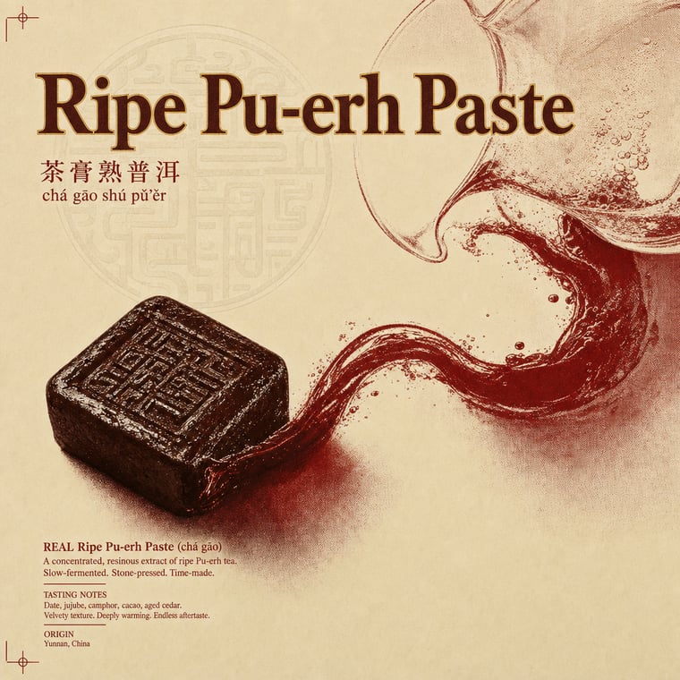 The design — Ripe Pu-erh Paste