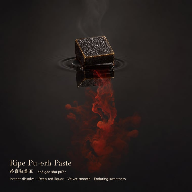 The design — Ripe Pu-erh Paste