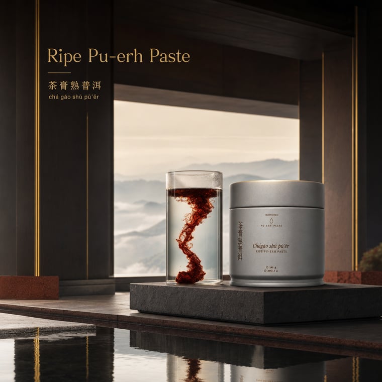 The design — Ripe Pu-erh Paste