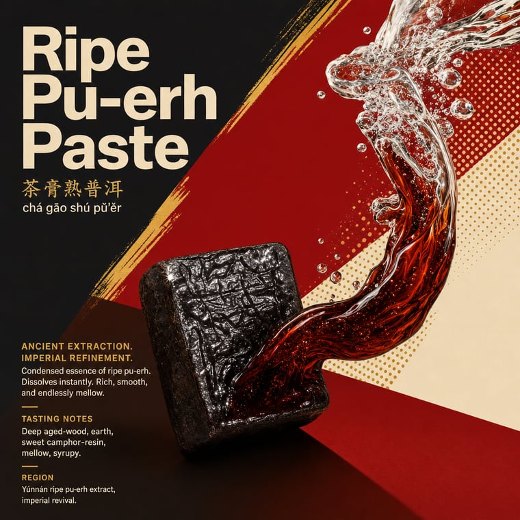 The design — Ripe Pu-erh Paste