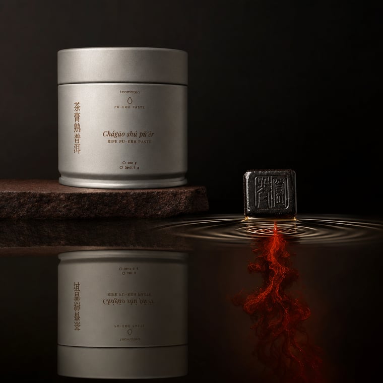 The design — Ripe Pu-erh Paste