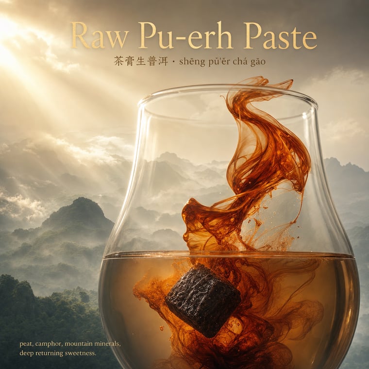 The design — Raw Pu-erh Paste