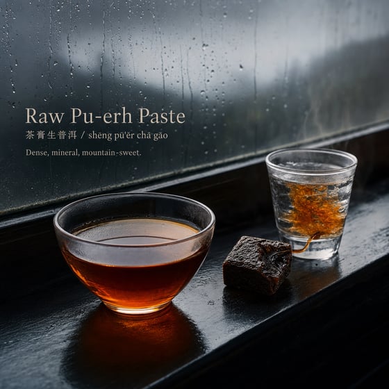 Raw Pu-erh Paste