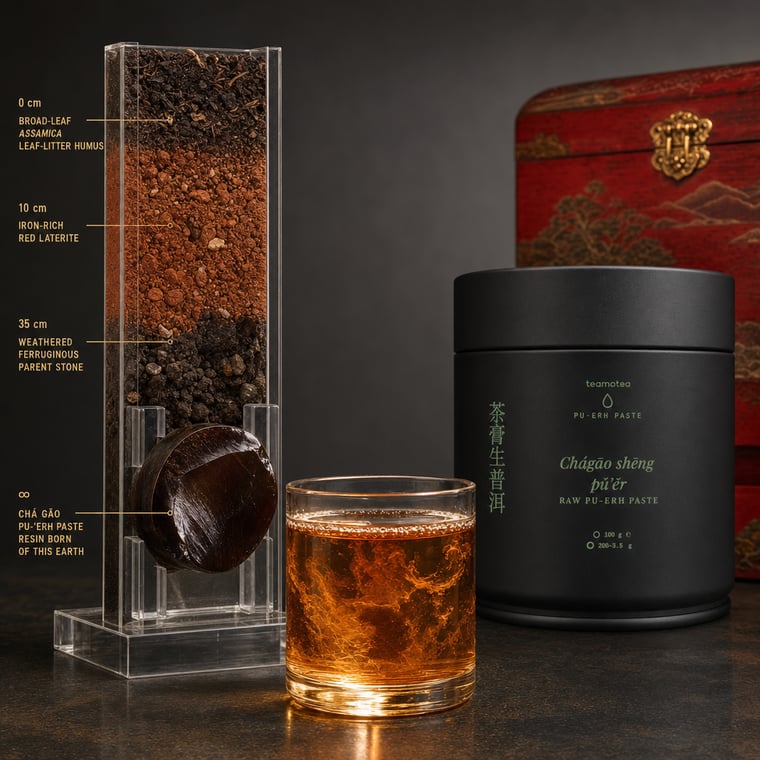 The design — Raw Pu-erh Paste