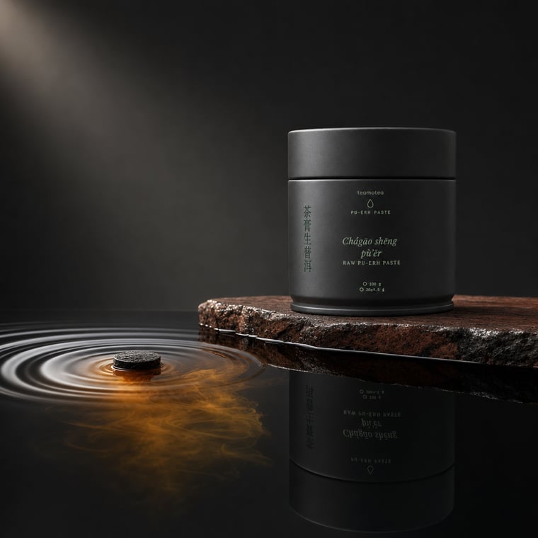 The design — Raw Pu-erh Paste