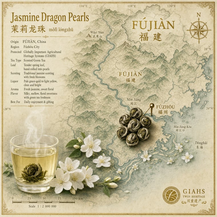 The design — Mòlì Lǒng Zhú