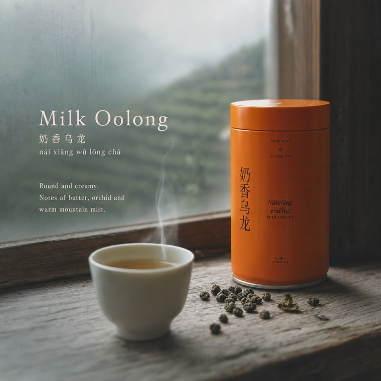 The design — Nǎi Xiāng Oolong