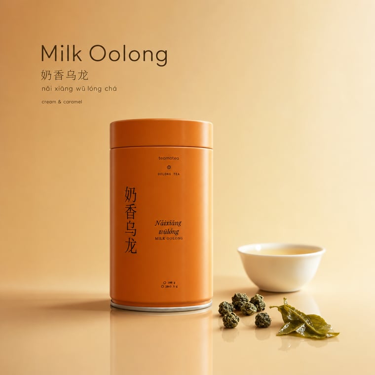 The design — Nǎi Xiāng Oolong