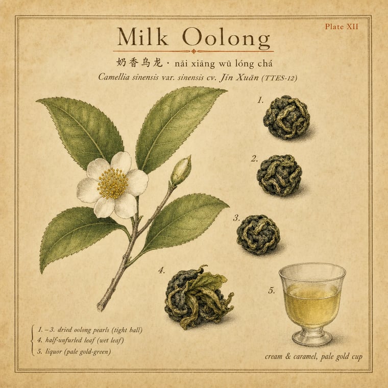 The design — Nǎi Xiāng Oolong