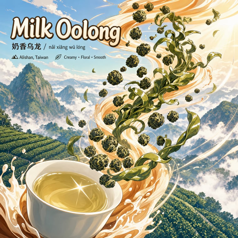 The design — Nǎi Xiāng Oolong
