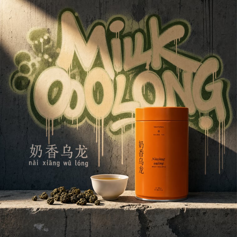 The design — Nǎi Xiāng Oolong