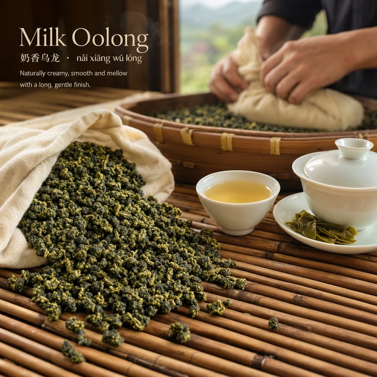 The design — Nǎi Xiāng Oolong