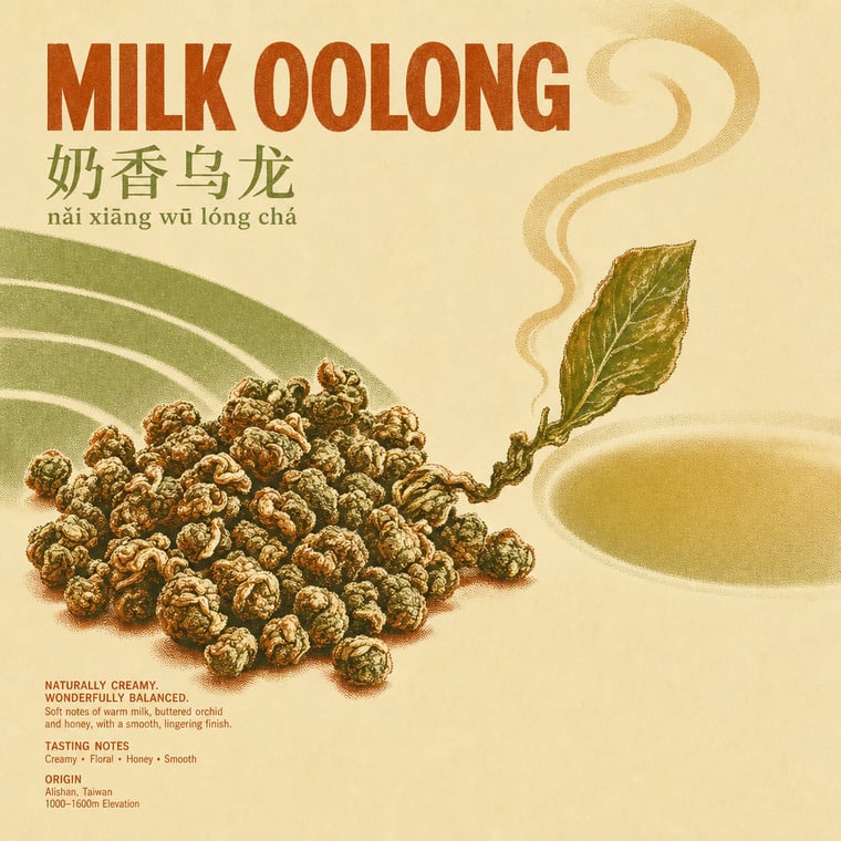 The design — Nǎi Xiāng Oolong