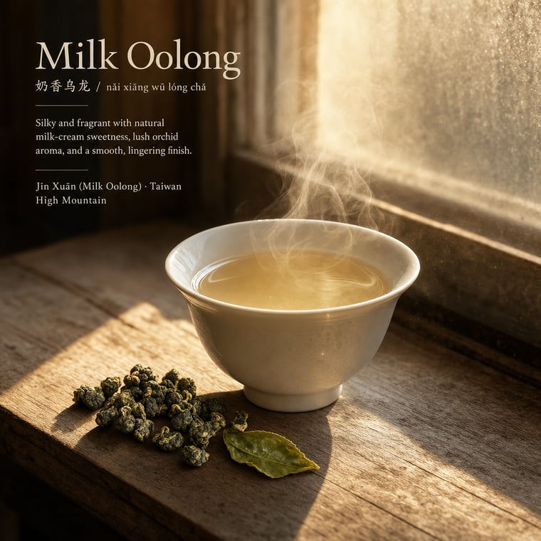 The design — Nǎi Xiāng Oolong