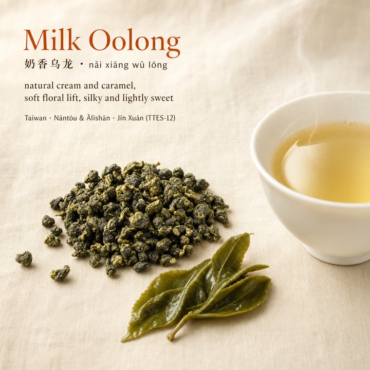 The design — Nǎi Xiāng Oolong