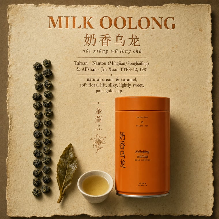 The design — Nǎi Xiāng Oolong