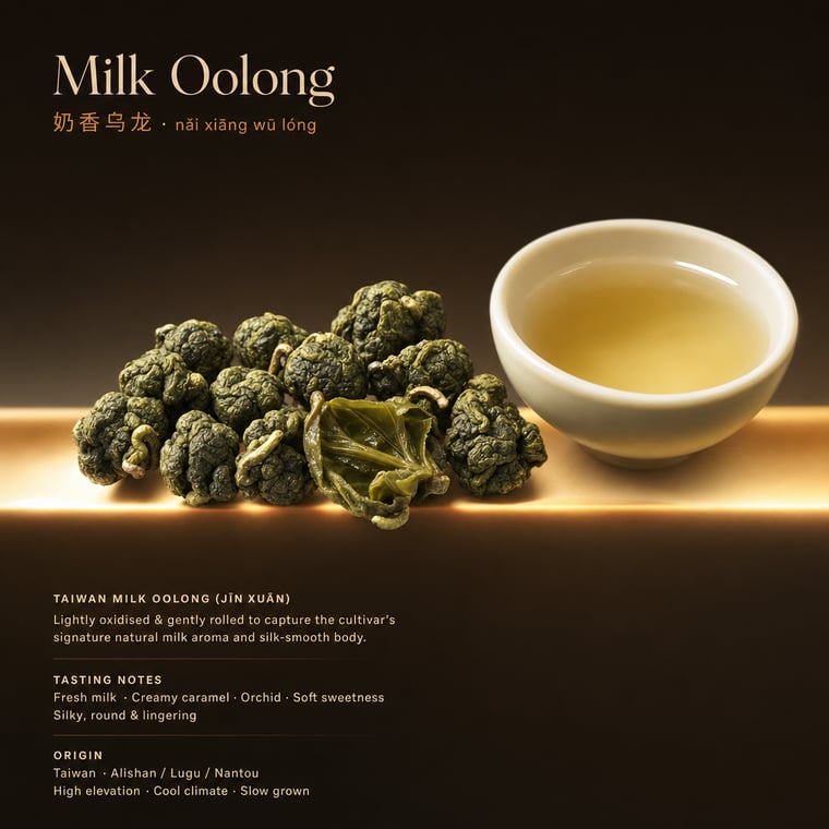The design — Nǎi Xiāng Oolong