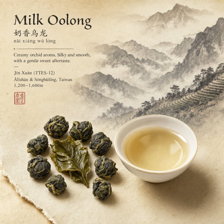 The design — Nǎi Xiāng Oolong