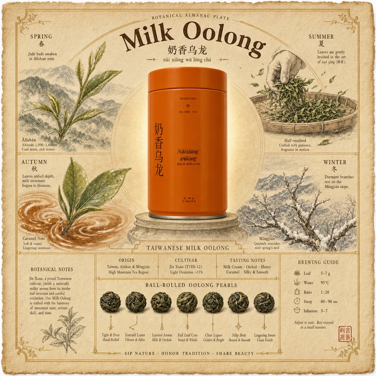 The design — Nǎi Xiāng Oolong