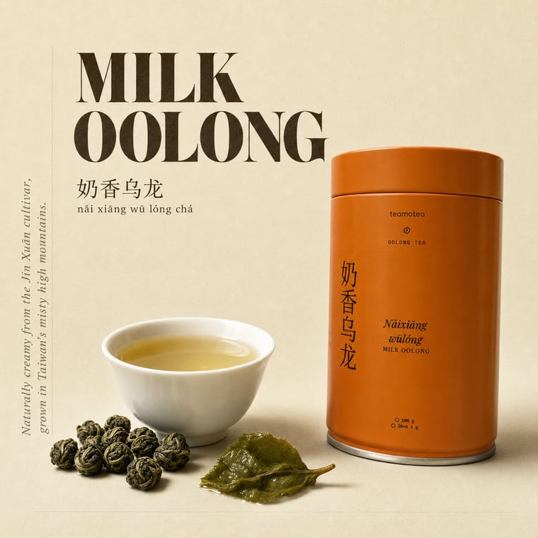 The design — Nǎi Xiāng Oolong