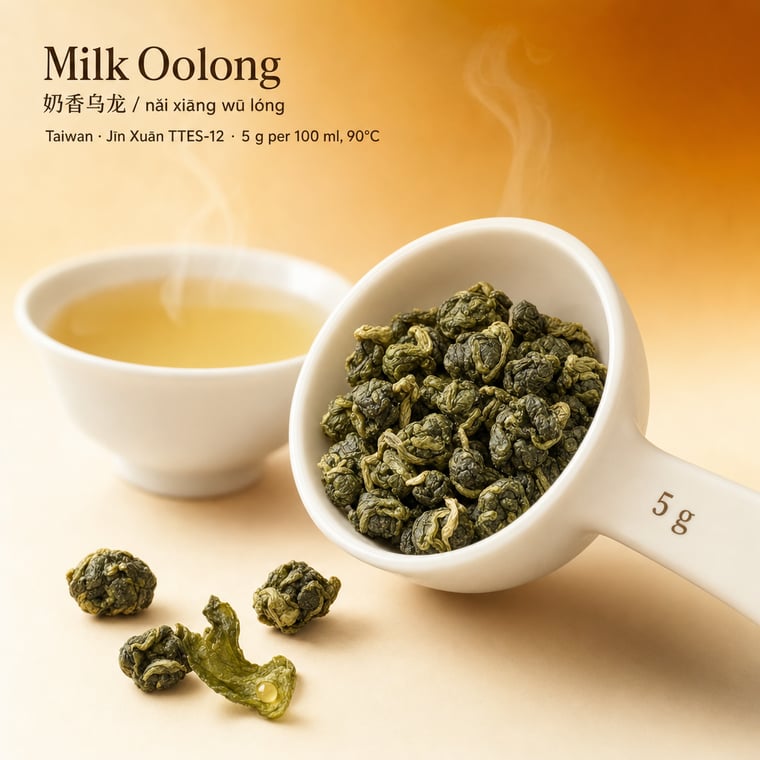 The design — Nǎi Xiāng Oolong