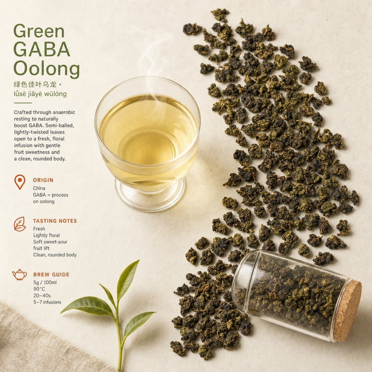The design — Green GABA Oolong