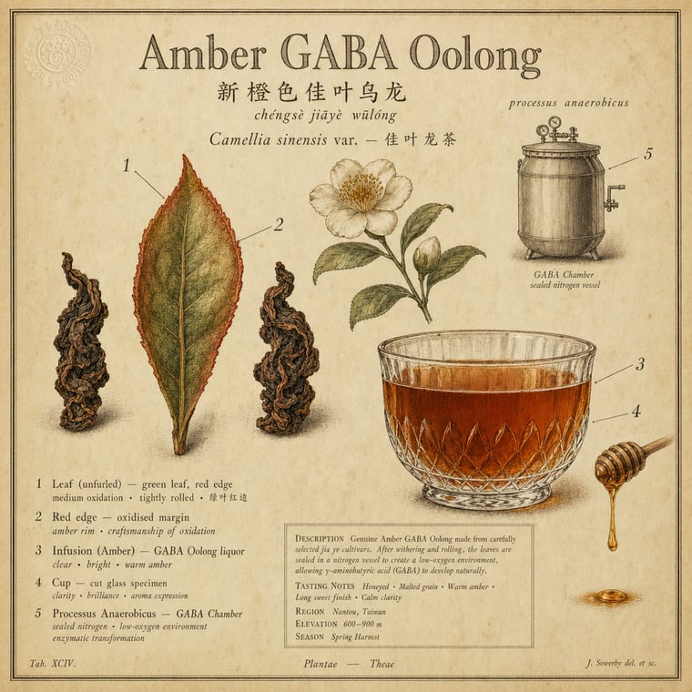 The design — Amber GABA Oolong