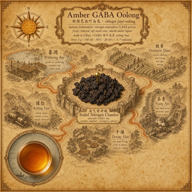 The design — Amber GABA Oolong