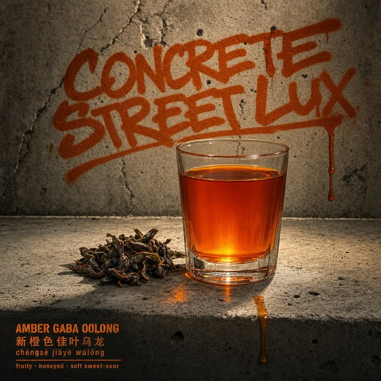 The design — Amber GABA Oolong