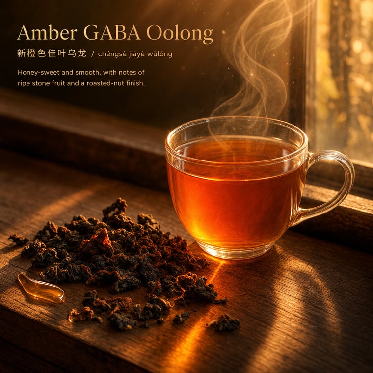 The design — Amber GABA Oolong