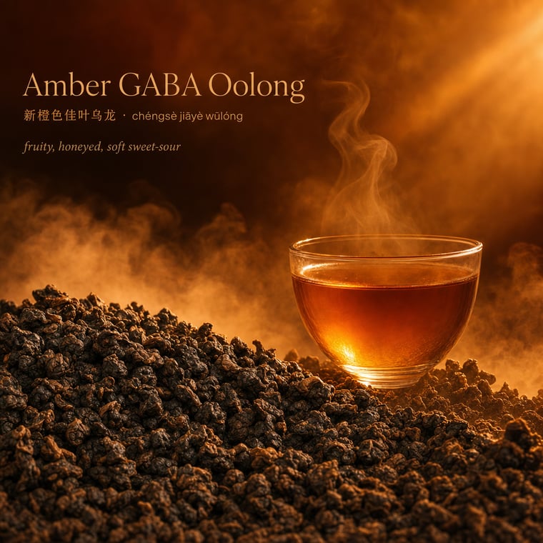 The design — Amber GABA Oolong