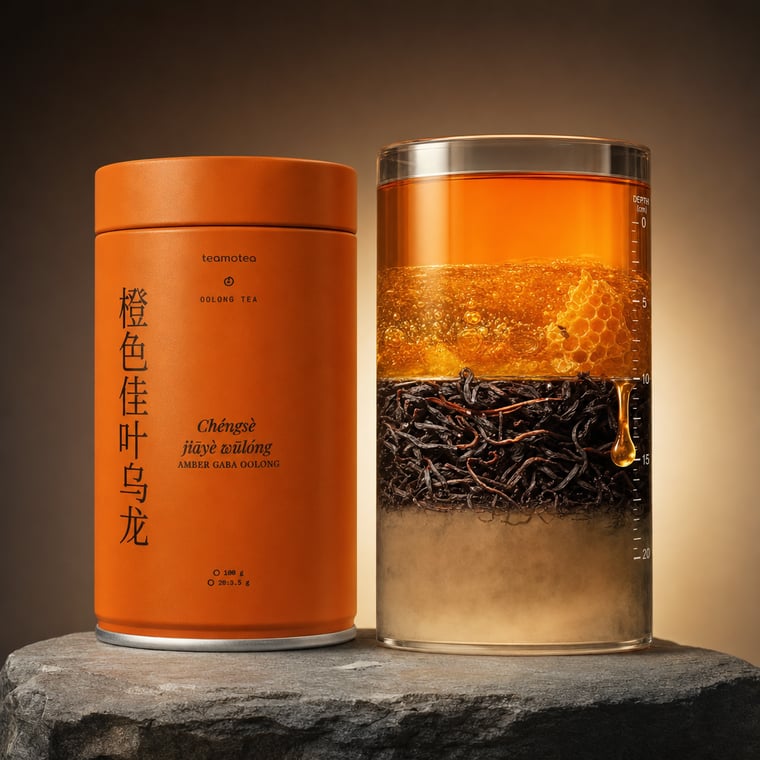 The design — Amber GABA Oolong