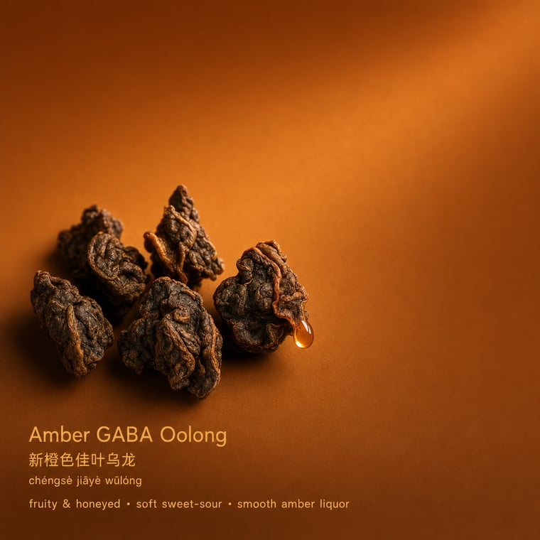The design — Amber GABA Oolong