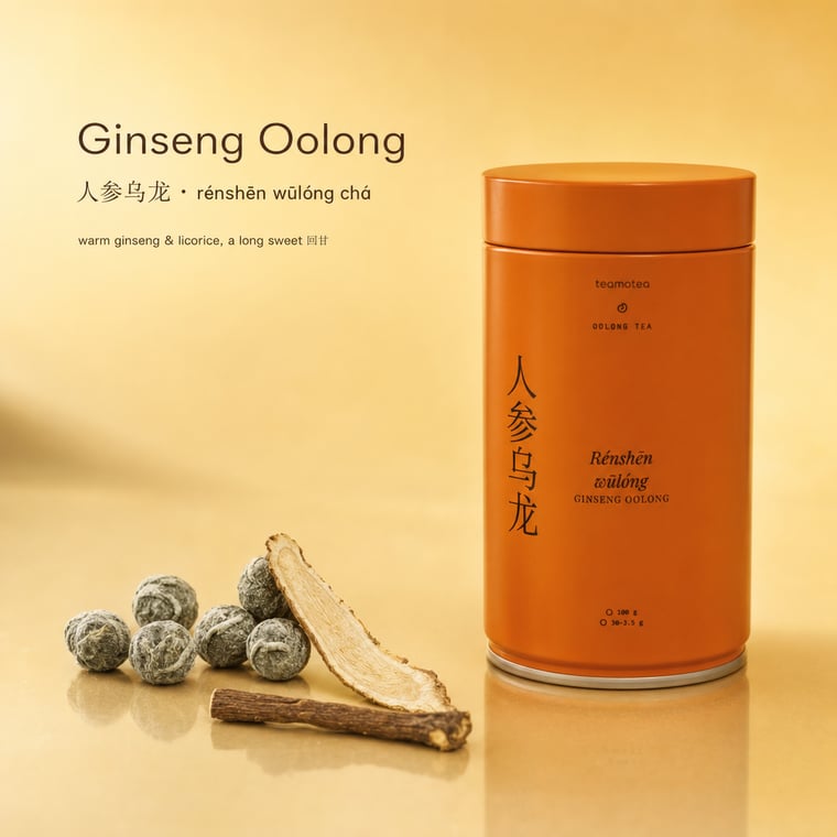 The design — Ginseng Oolong