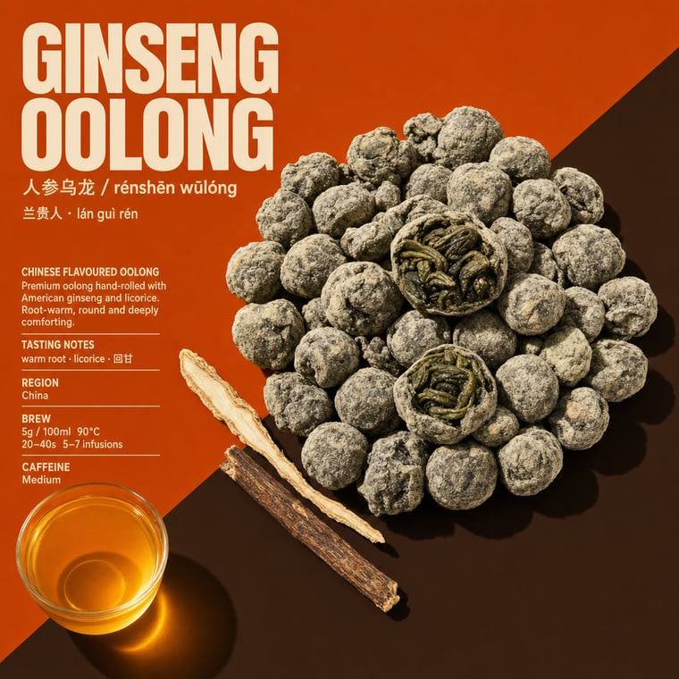 The design — Ginseng Oolong