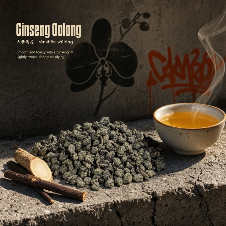 The design — Ginseng Oolong