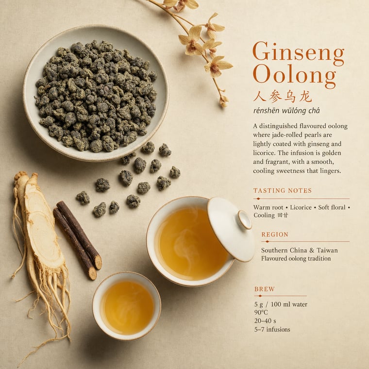 The design — Ginseng Oolong