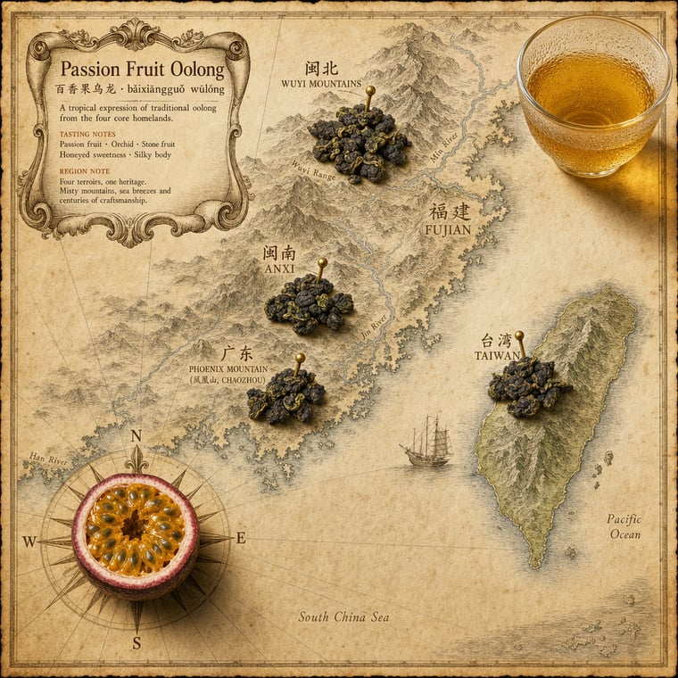 The design — Passion-Fruit Oolong