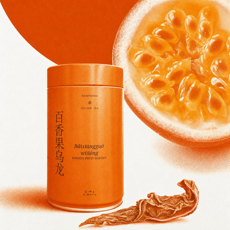 The design — Passion-Fruit Oolong
