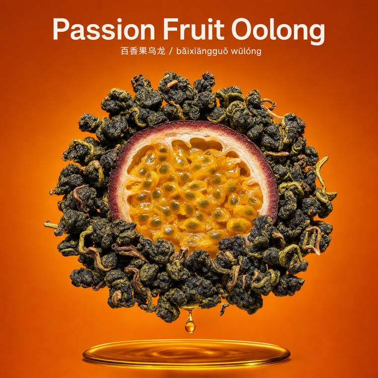 The design — Passion-Fruit Oolong