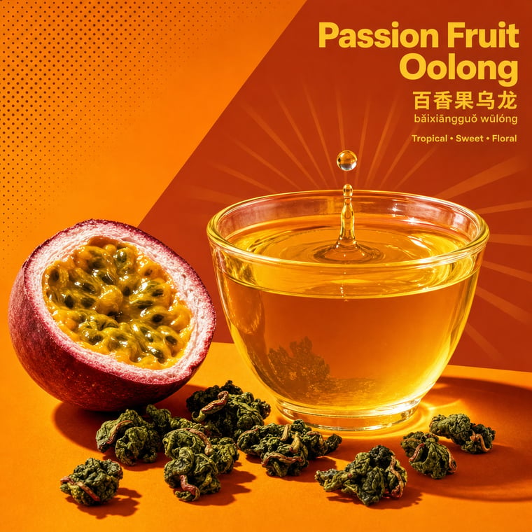 The design — Passion-Fruit Oolong