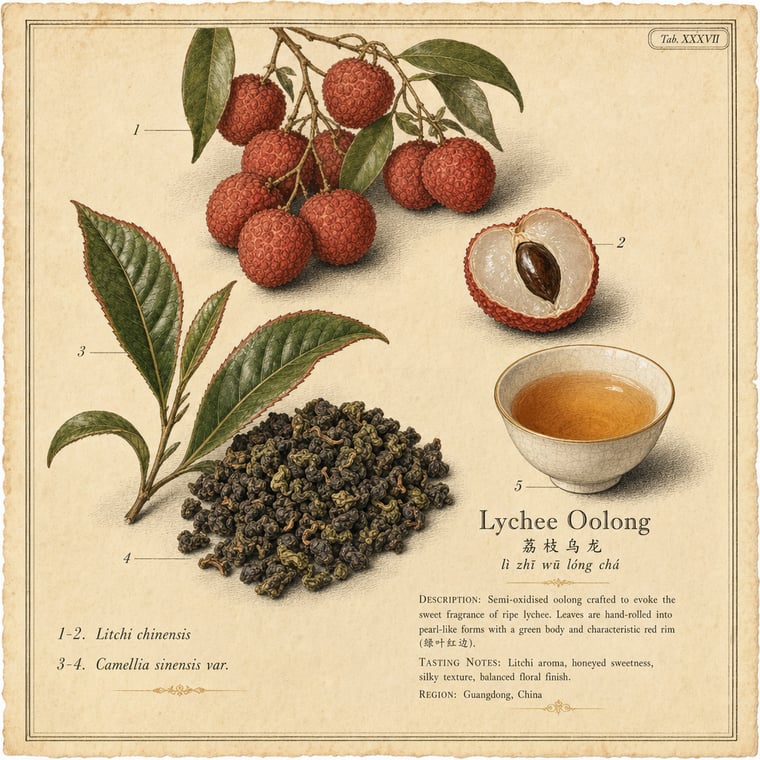 The design — Lychee Oolong