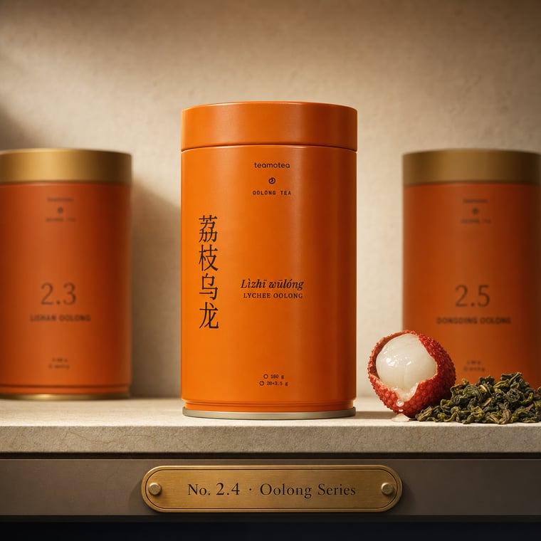 The design — Lychee Oolong
