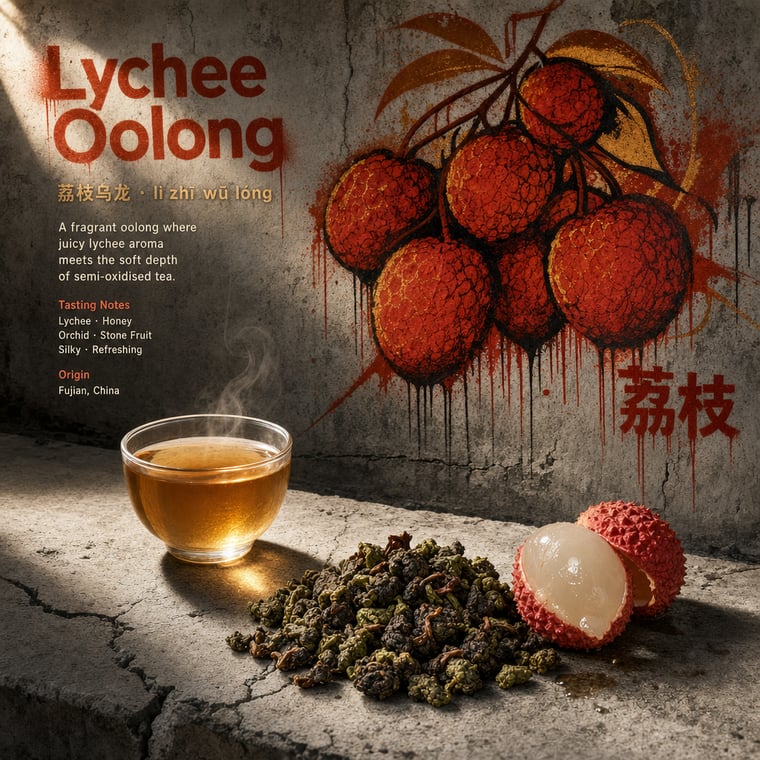 The design — Lychee Oolong