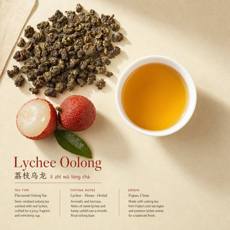 The design — Lychee Oolong