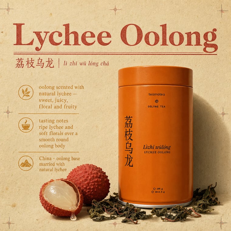 The design — Lychee Oolong