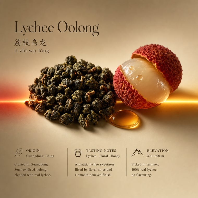 The design — Lychee Oolong